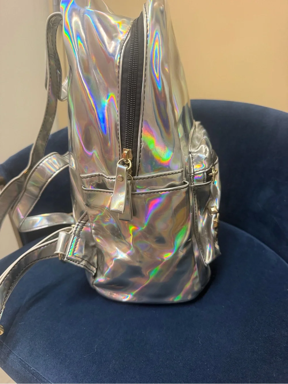Zumba Funked Up Silver Holographic Backpack
